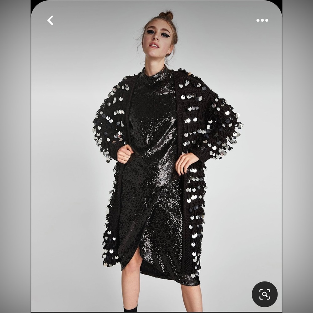 Limited Edition Zara Long Sequin Cardigan (2017)